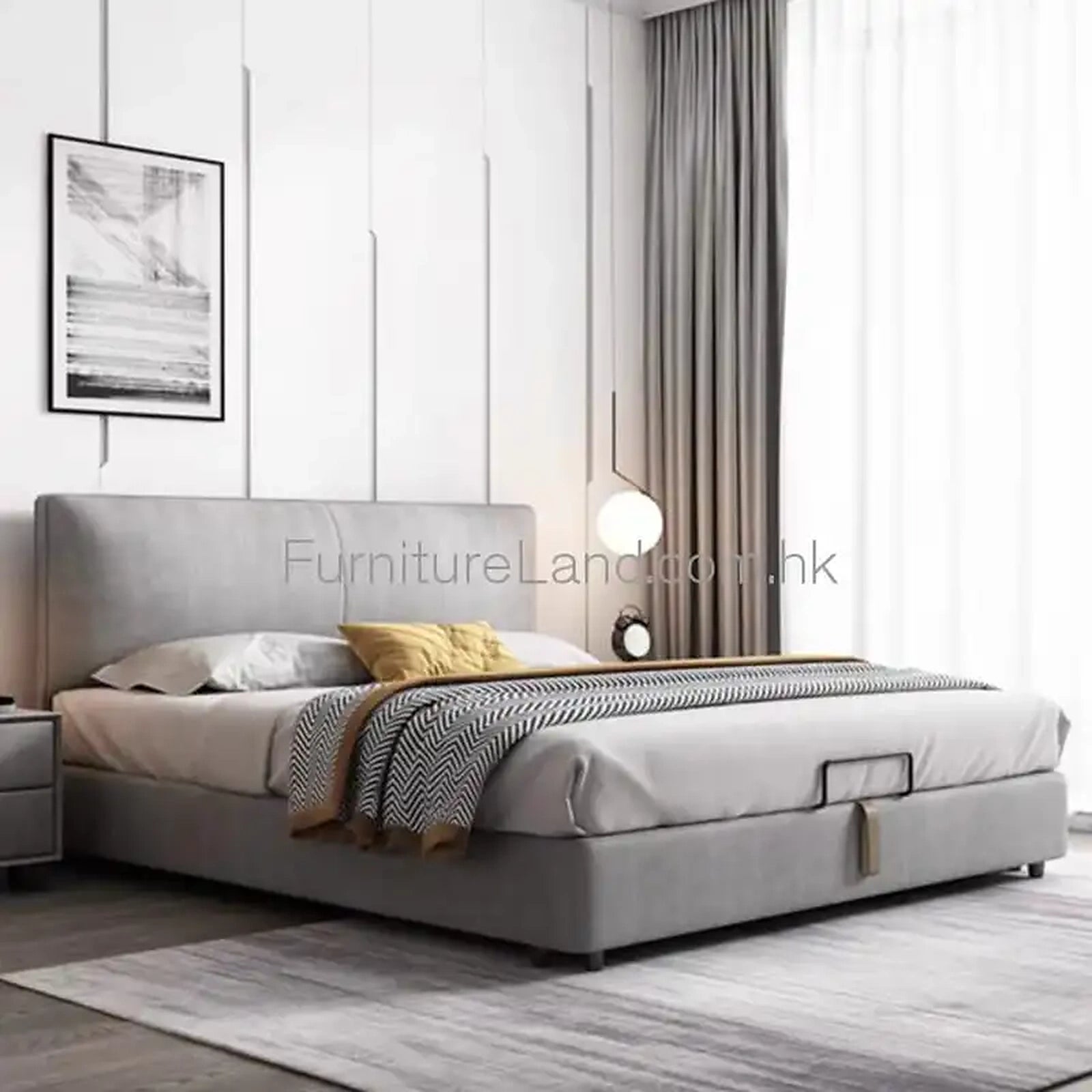 Athena upholstered bed Made to Order Custom Tailored