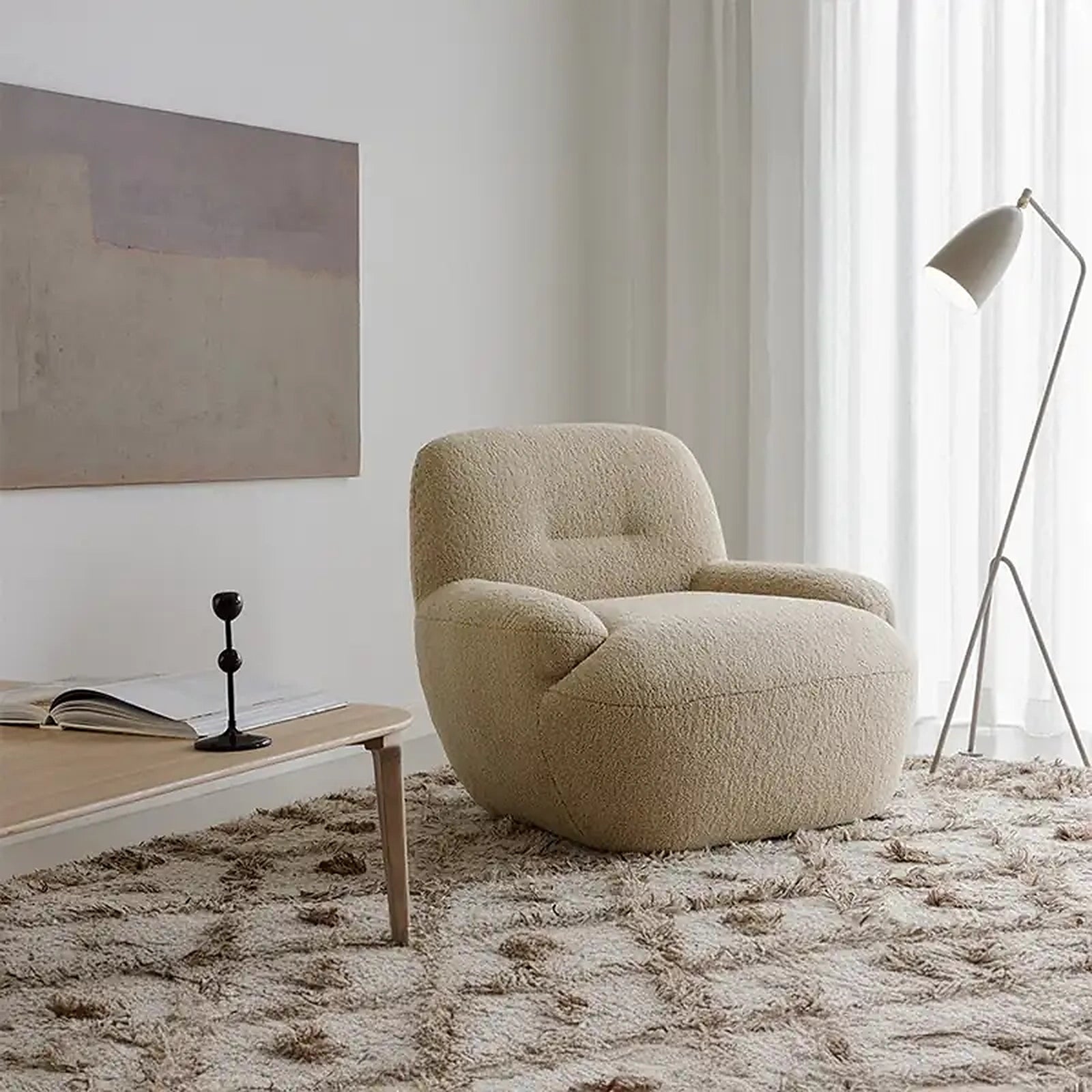 Iris Arm Chair for Lounge Custom Handmade to Order