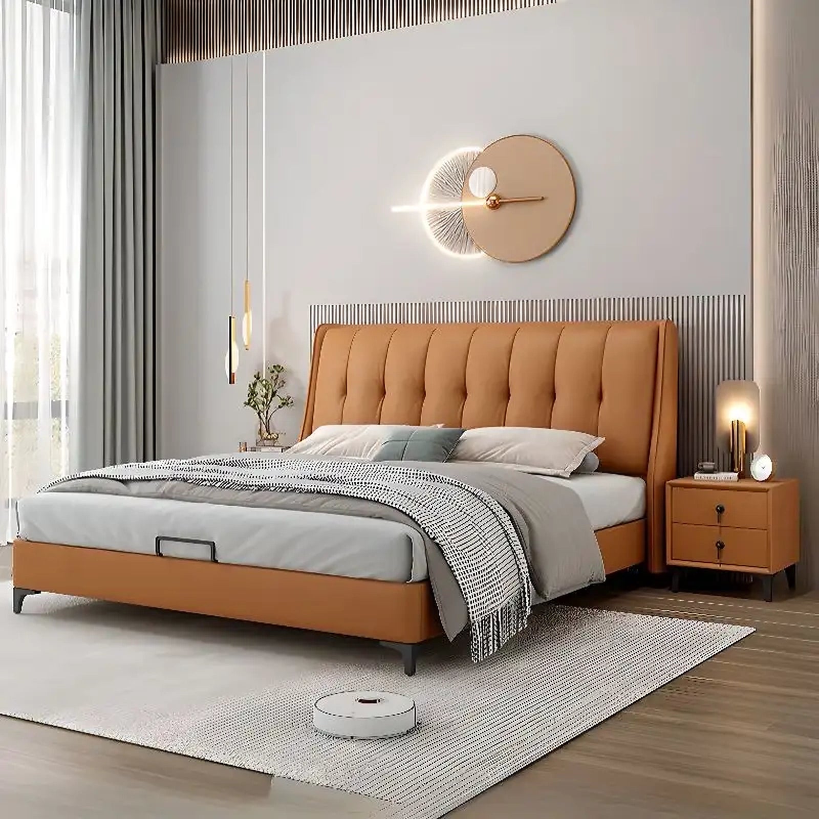 Faro upholstered bed Made to Order Custom Designed