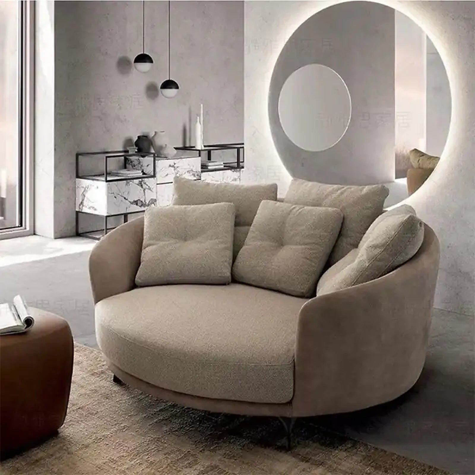 Rigel Arm Chair for Lounge Custom Handmade to Order