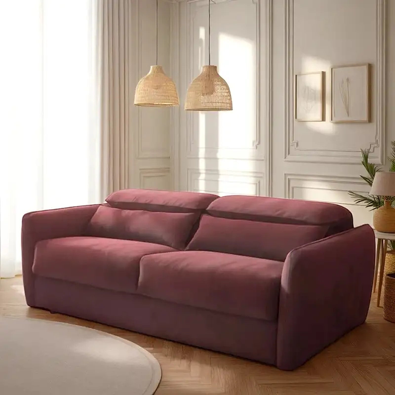 Rhea Sofacumbed Custom Tailored to Order