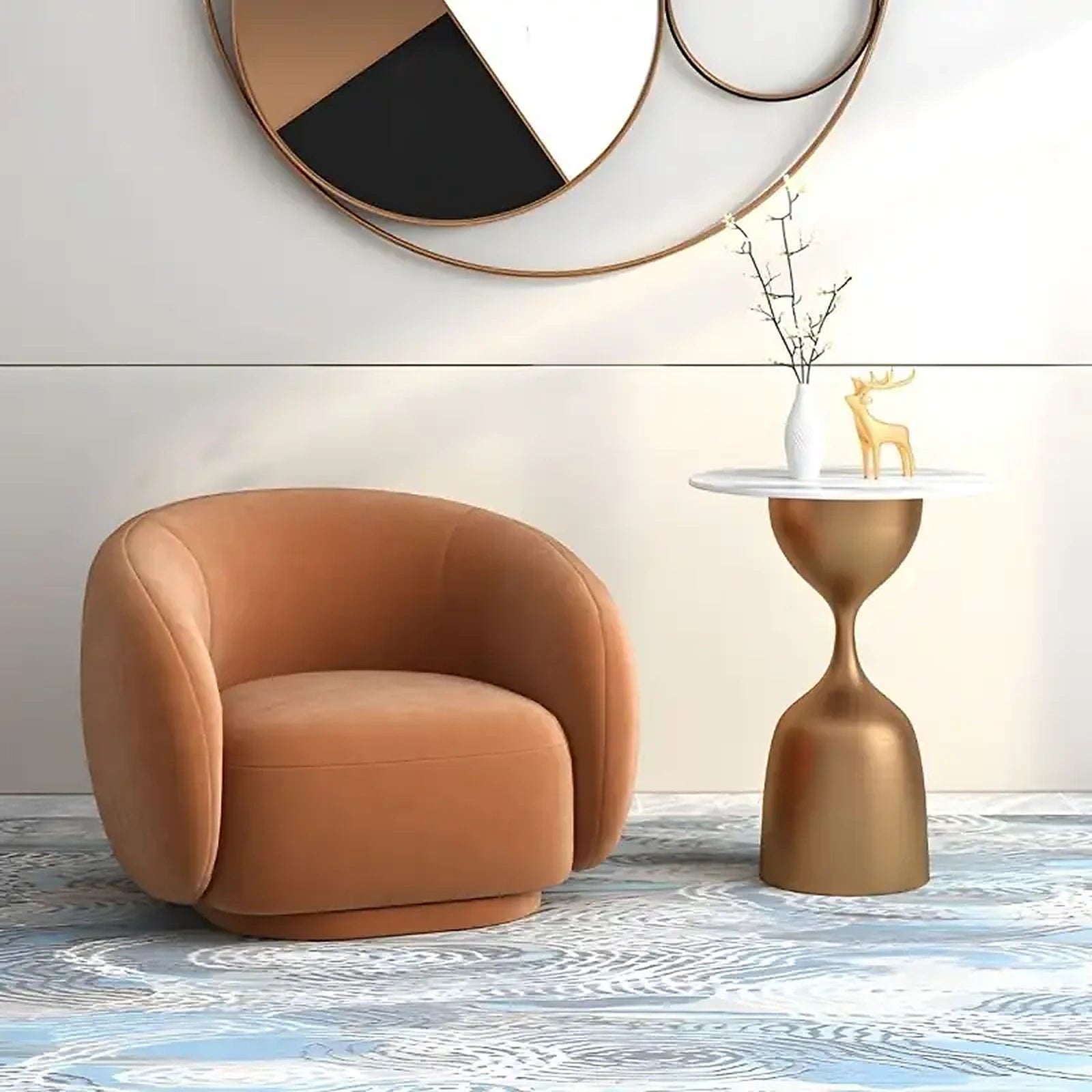 Castor Arm Chair for Lounge Custom Tailored to Order
