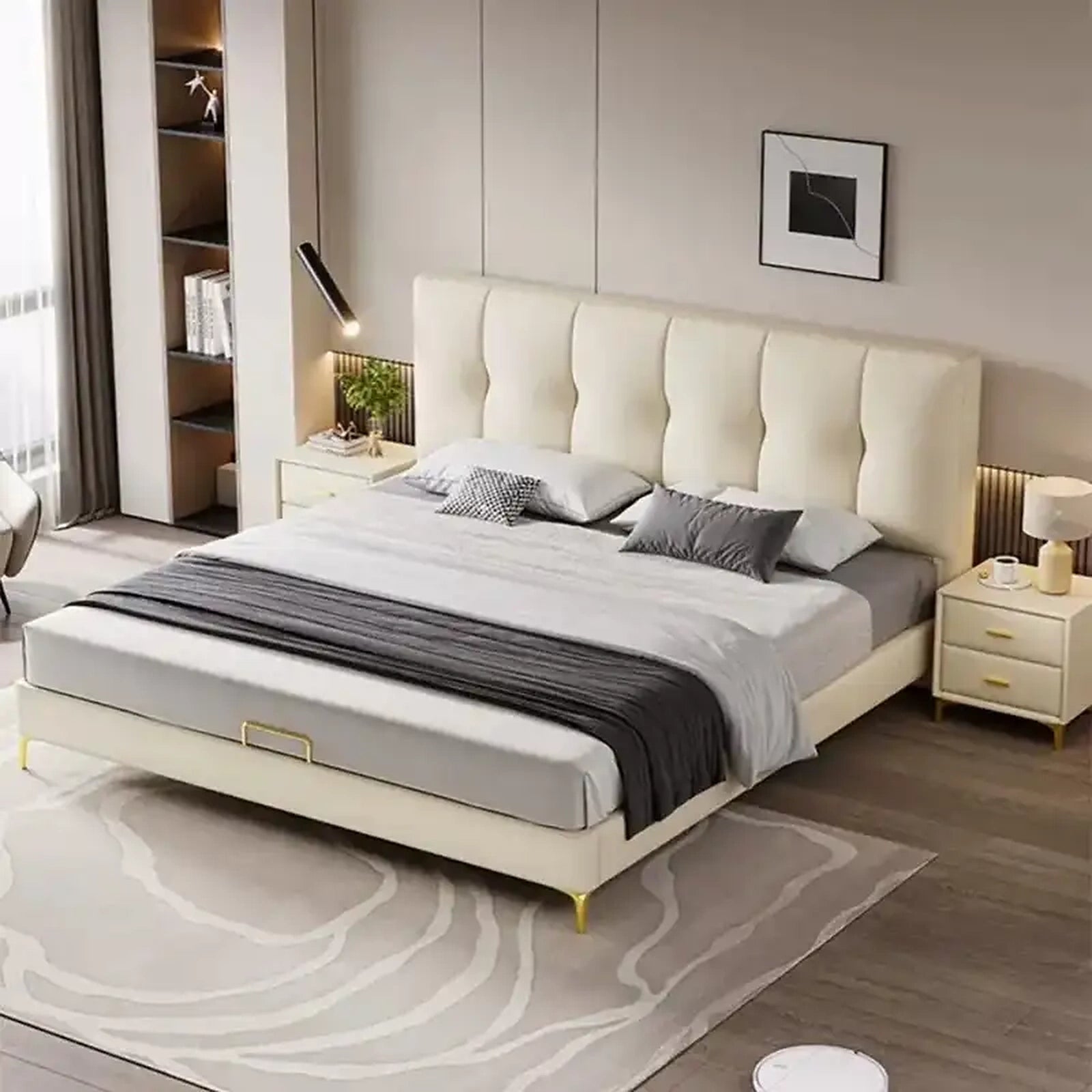 Freya upholstered bed Made to Order Custom Tailored