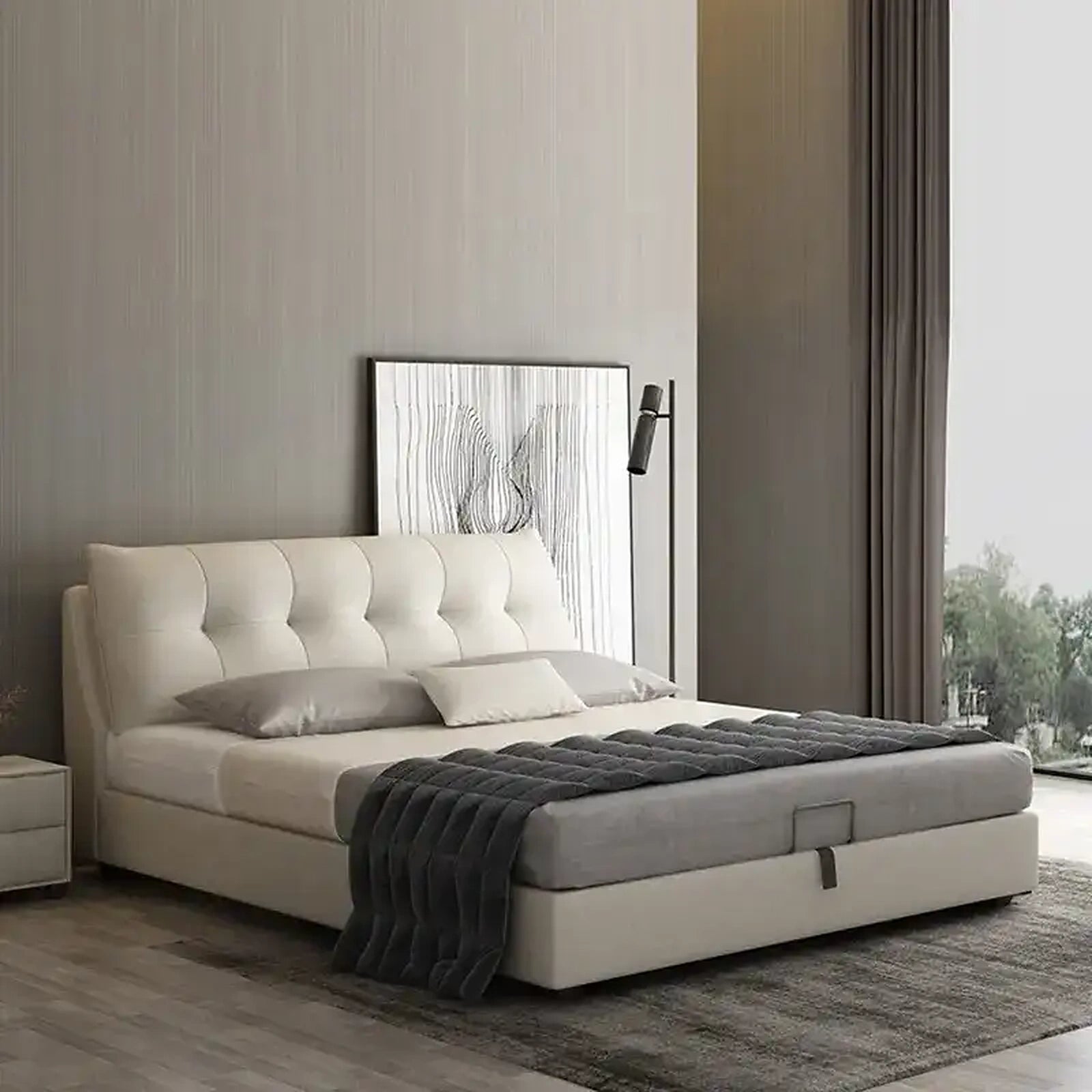 Riga upholstered bed Custom Tailored to Order