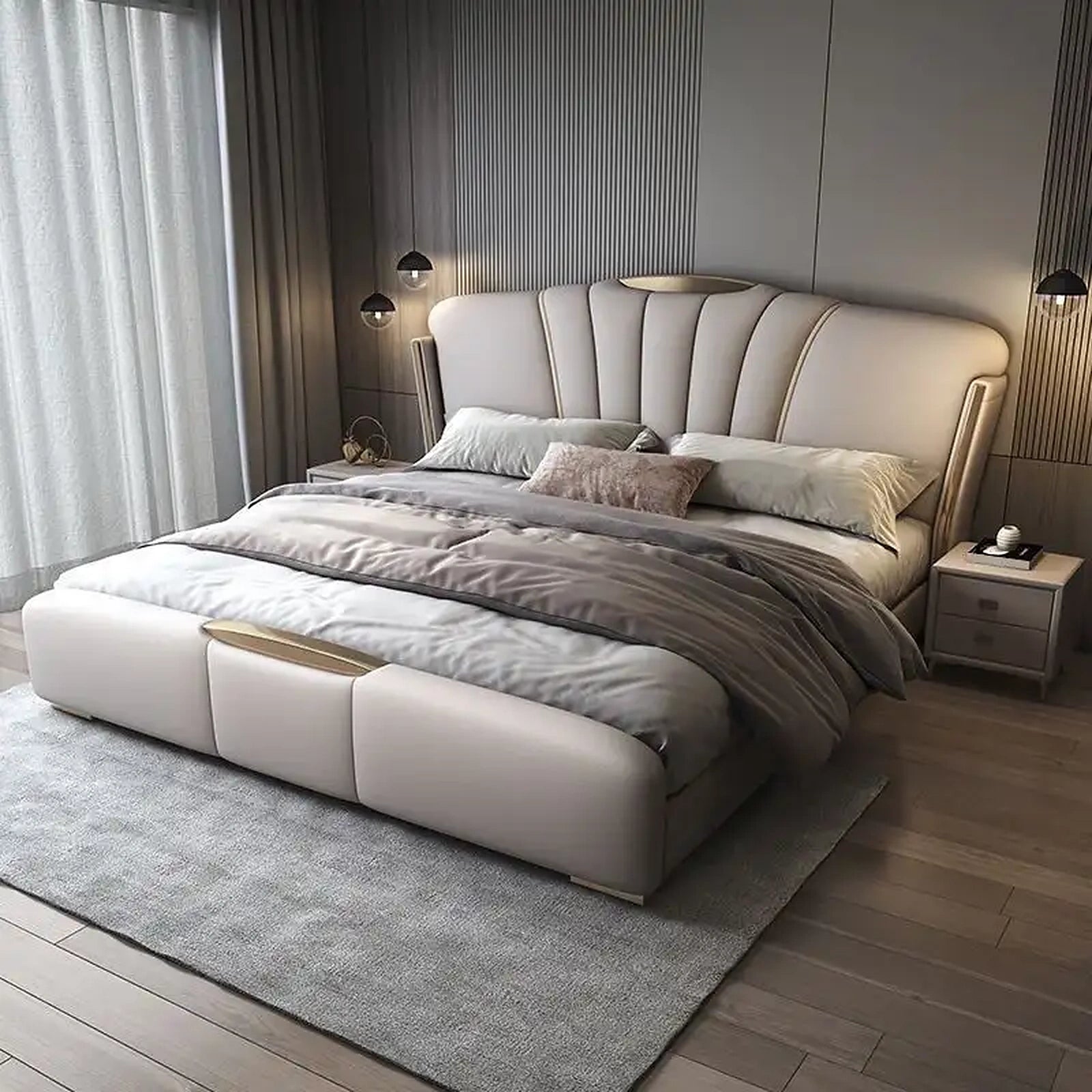 Tomar upholstered bed Made to Order Custom Designed