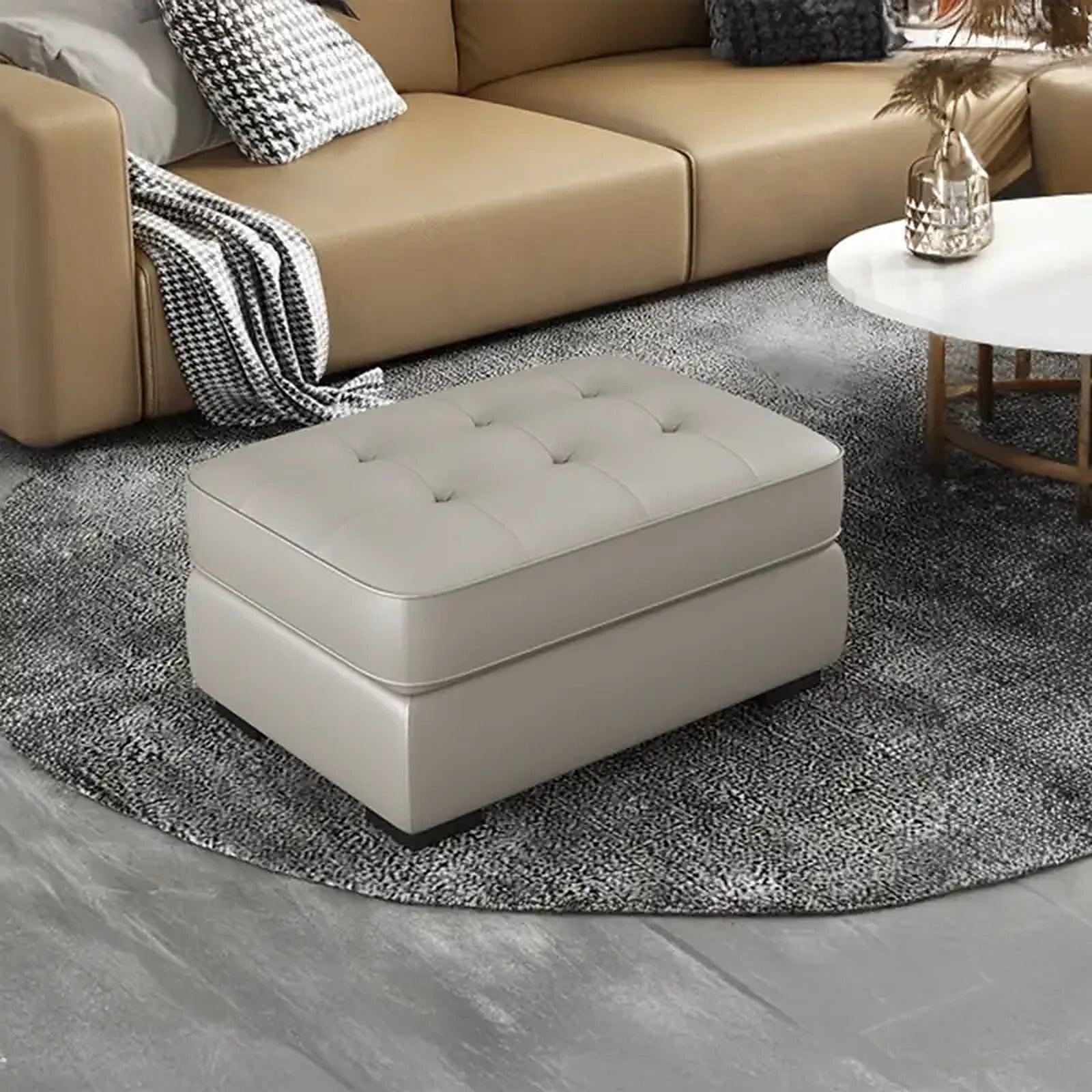 Terra Ottoman Made to Order Custom Crafted
