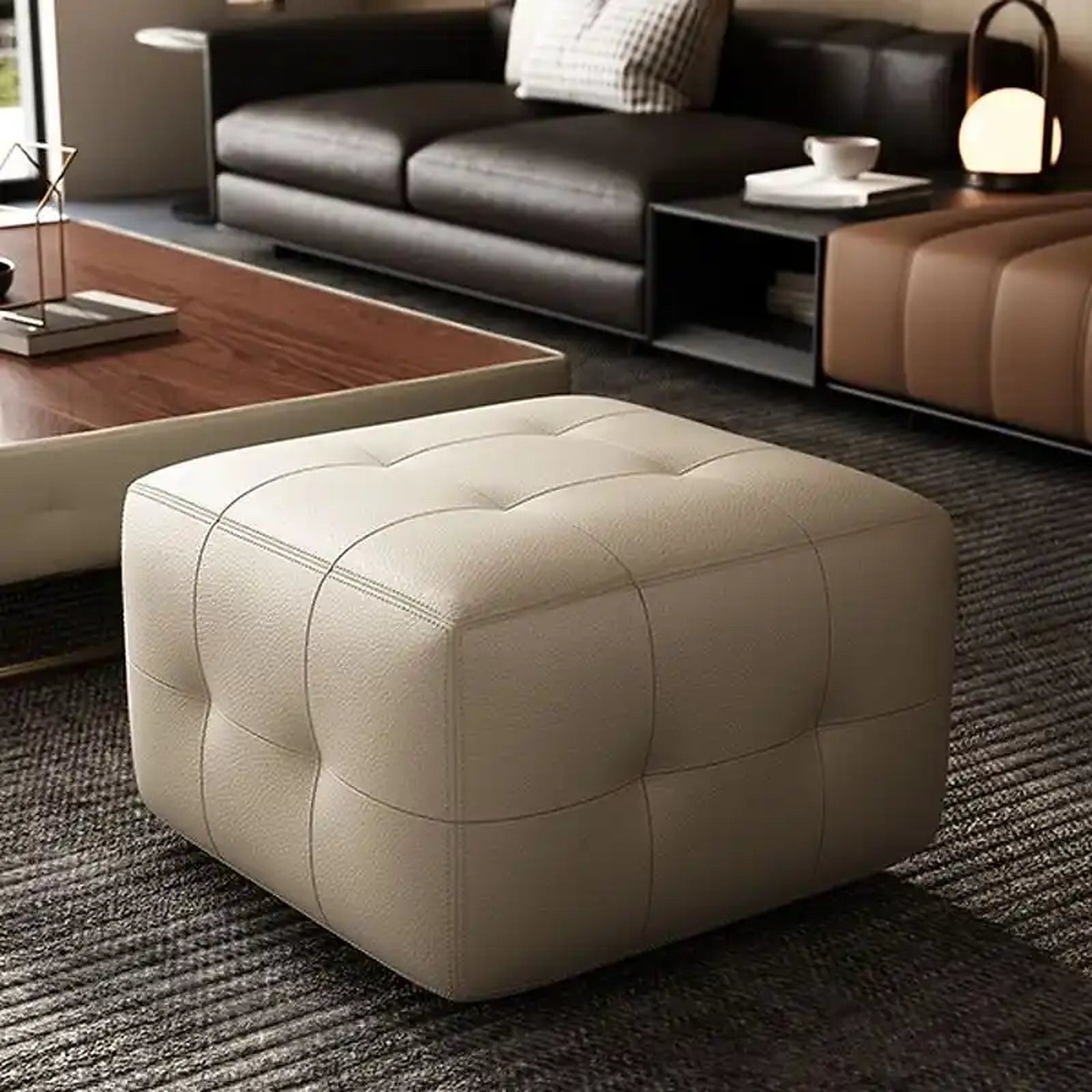 Fern Ottoman Made to Order Custom Crafted