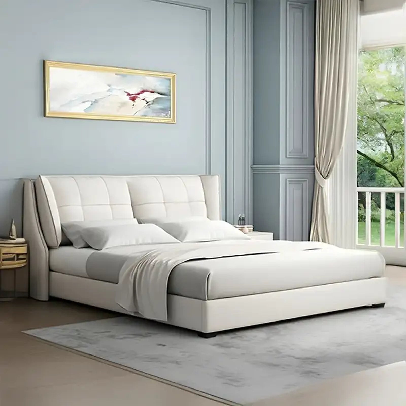 Noble upholstered bed Made to Order Custom Designed