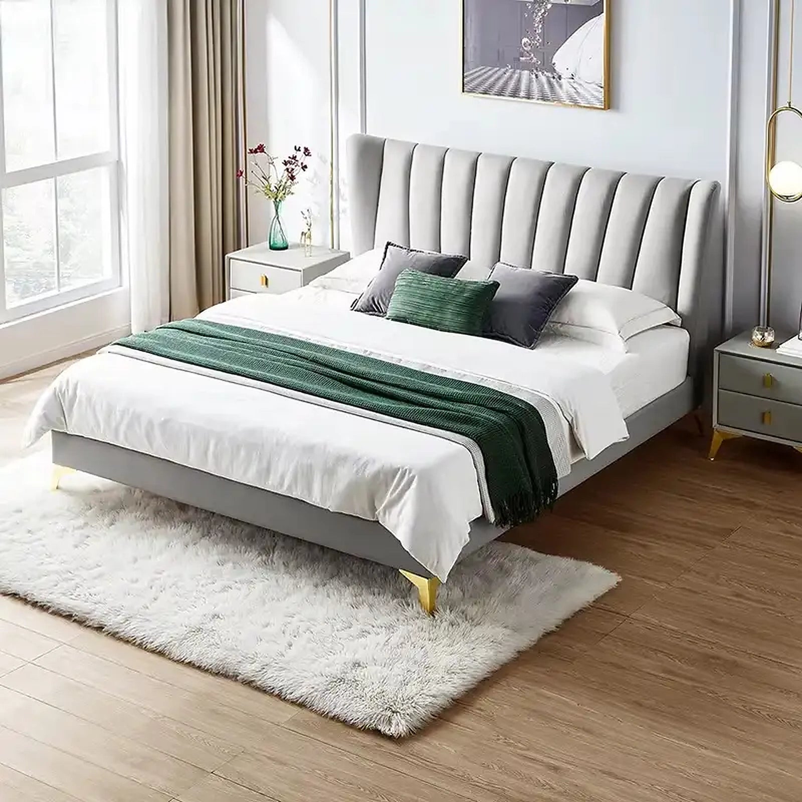 Dawn upholstered bed Made to Order Custom Designed