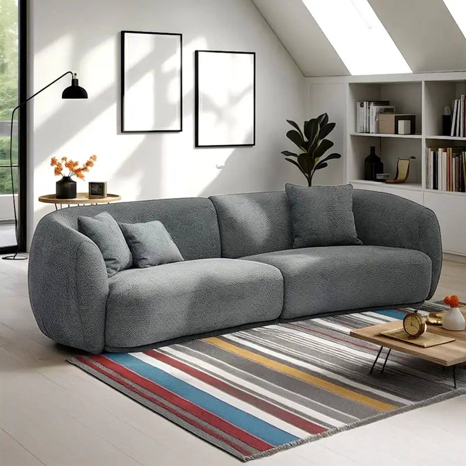 Revel Charcoal Grey 3 Seater Sofa Made to Order Custom Tailored