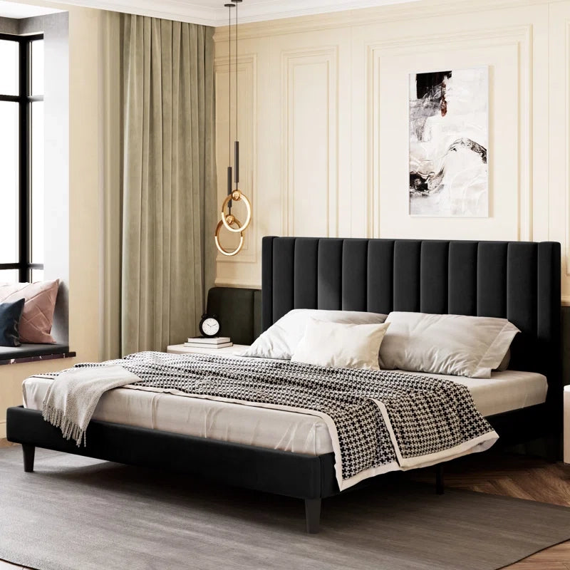 Quenric upholstered bed Custom Built to Order