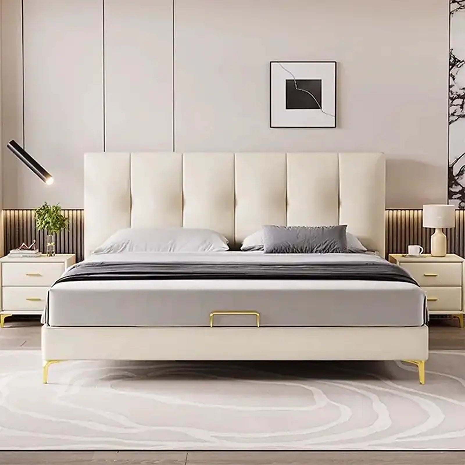 Freya upholstered bed Made to Order Custom Tailored