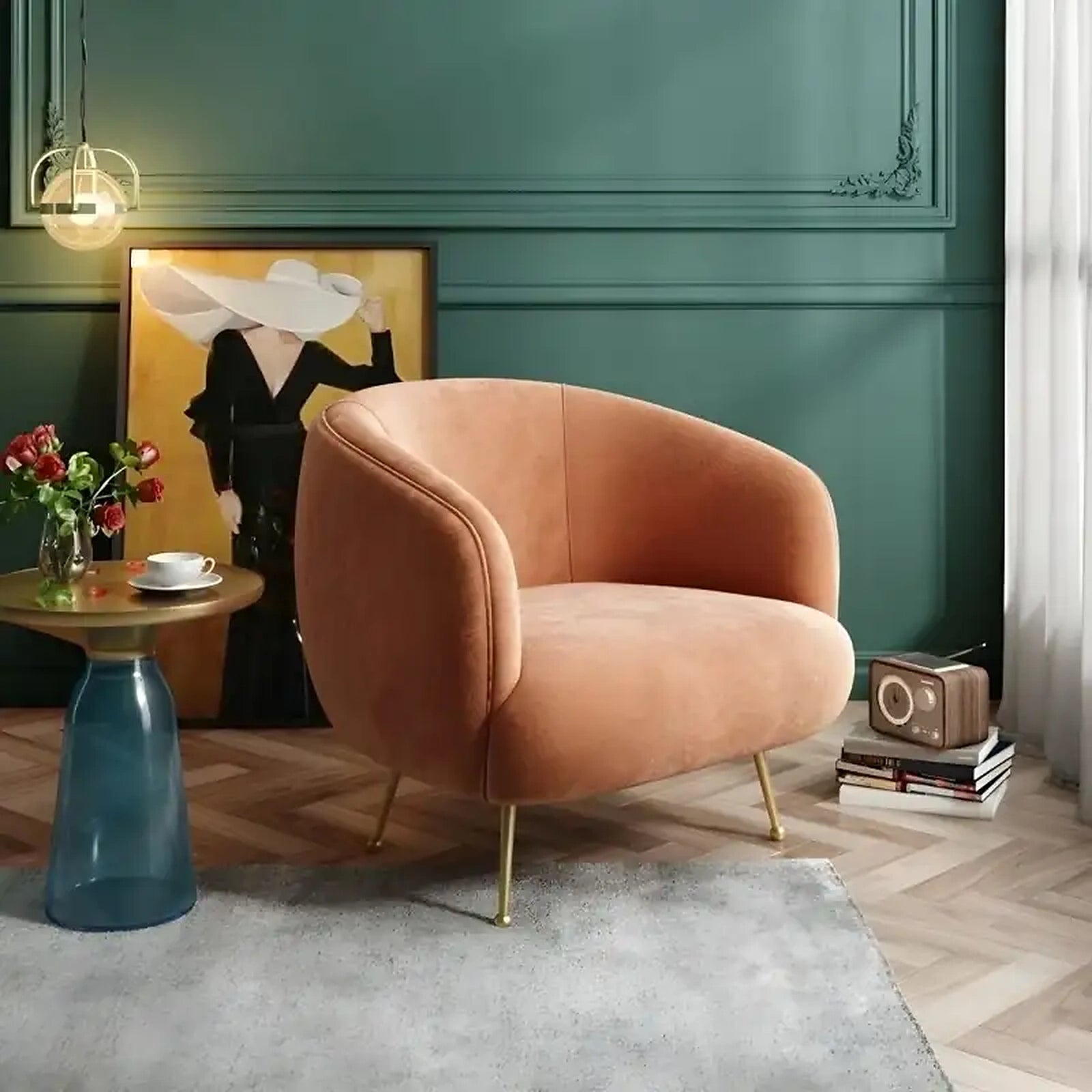 Beet Arm Chair for Lounge Custom Designed to Order
