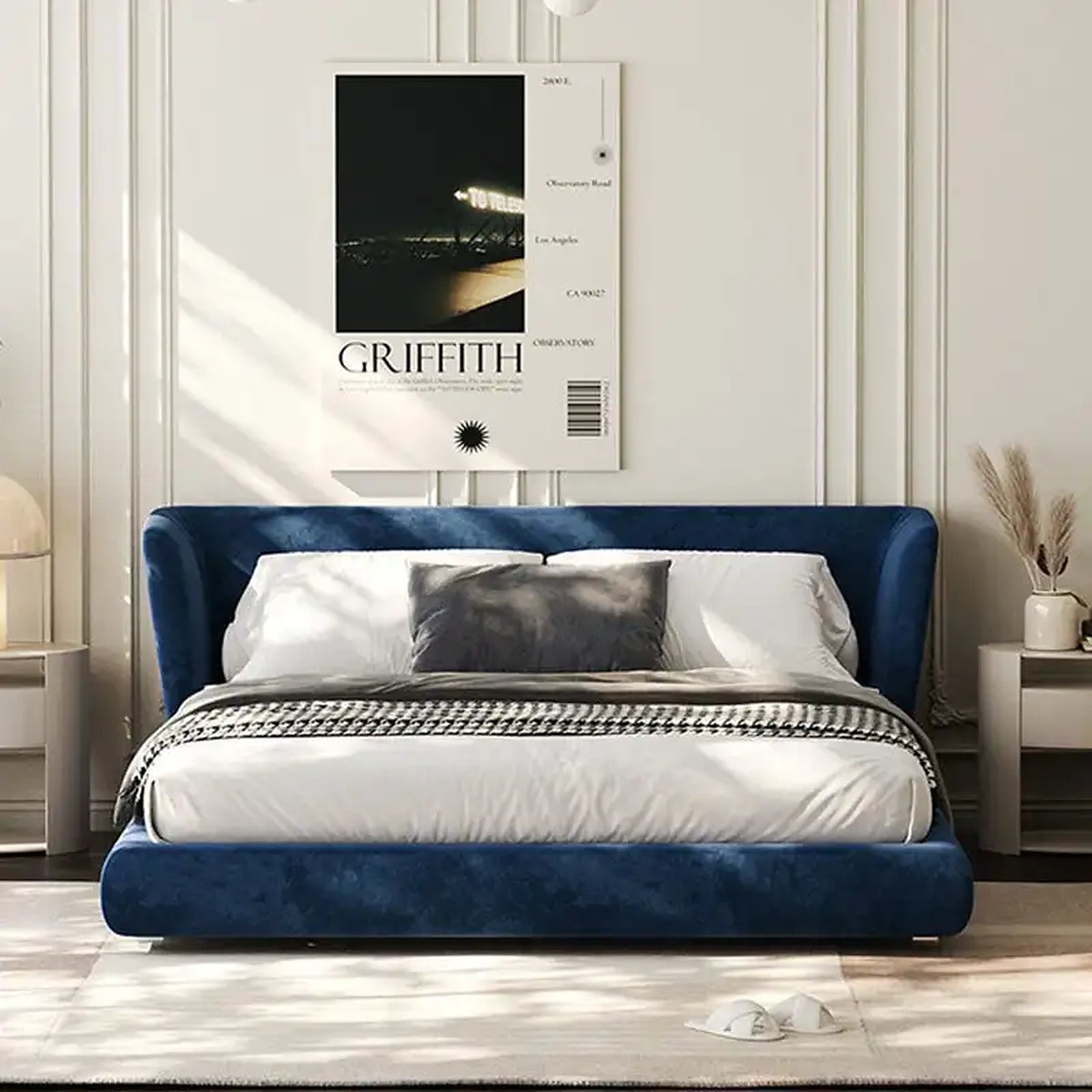 Clio upholstered bed Custom Designed to Order