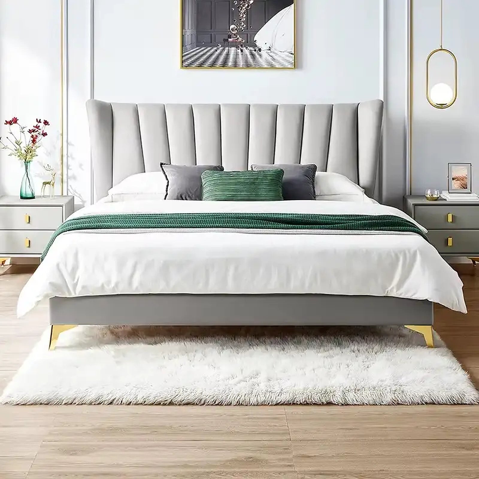 Dawn upholstered bed Made to Order Custom Designed