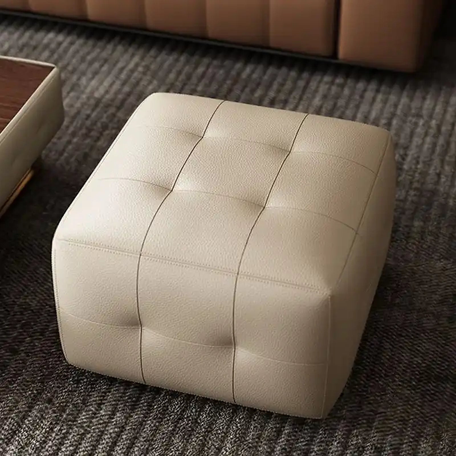 Fern Ottoman Made to Order Custom Crafted
