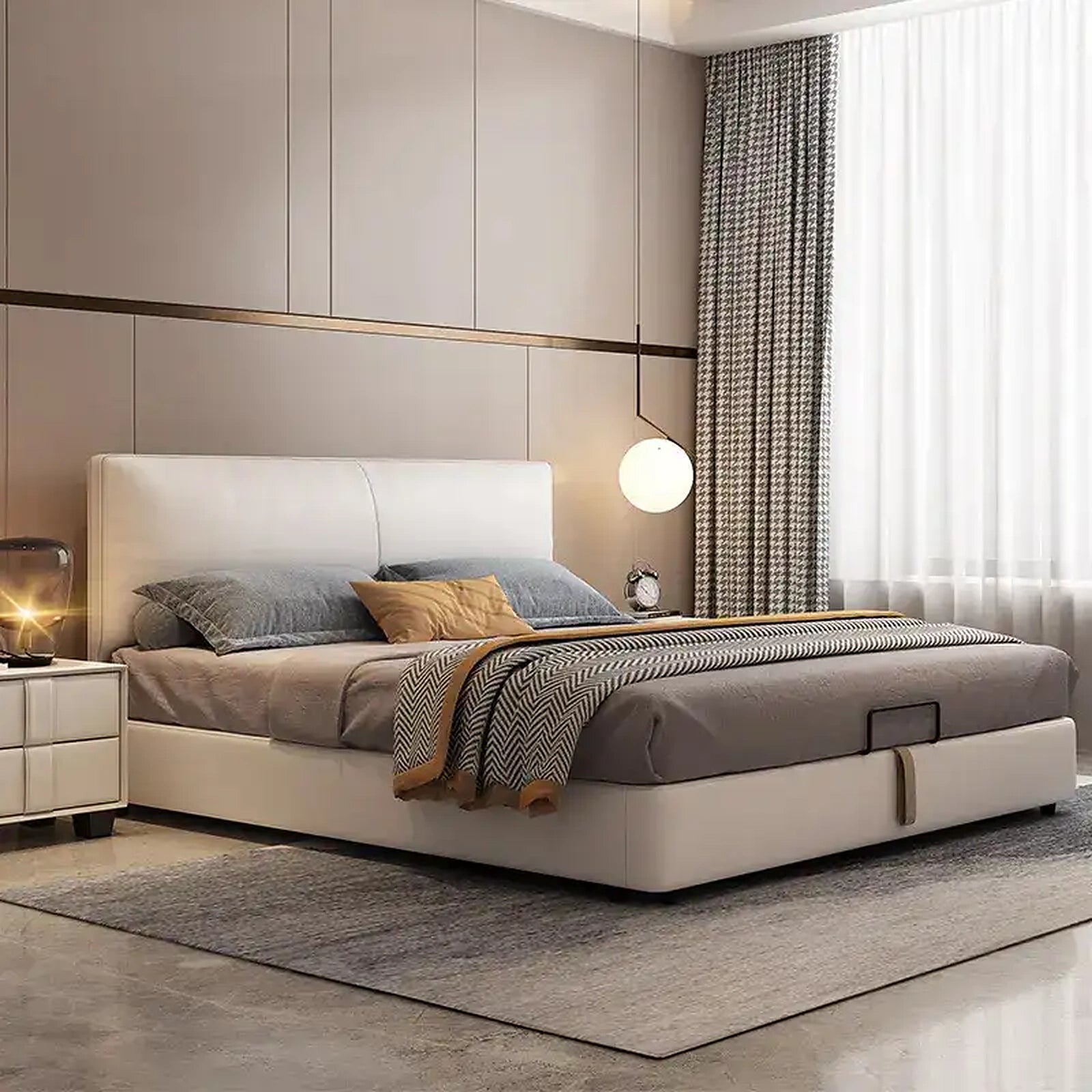 Athena upholstered bed Made to Order Custom Tailored