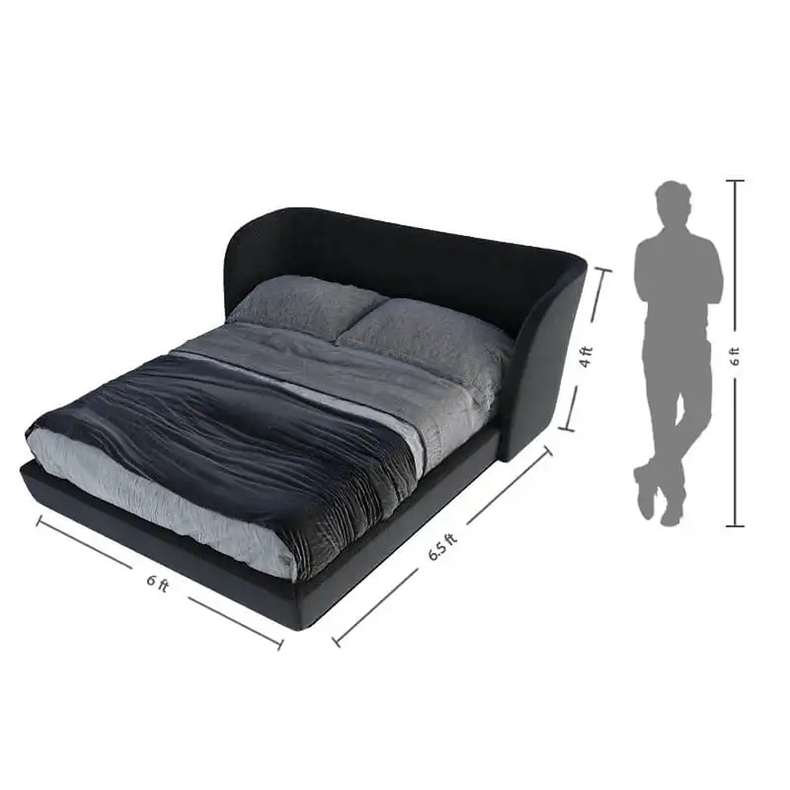 Caraway upholstered bed Custom Designed to Order