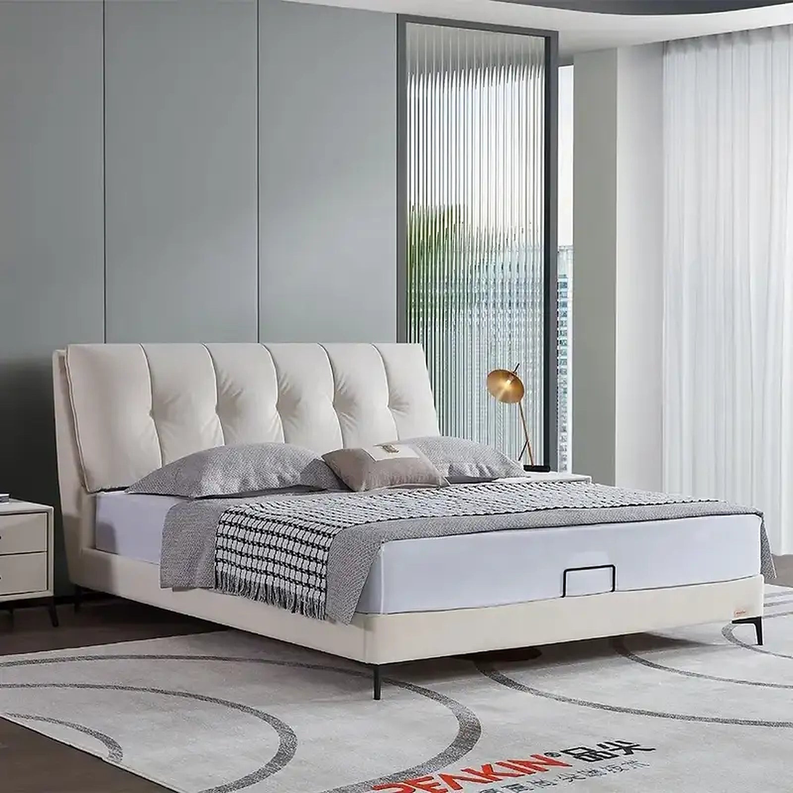 Freya upholstered bed Made to Order Custom Tailored