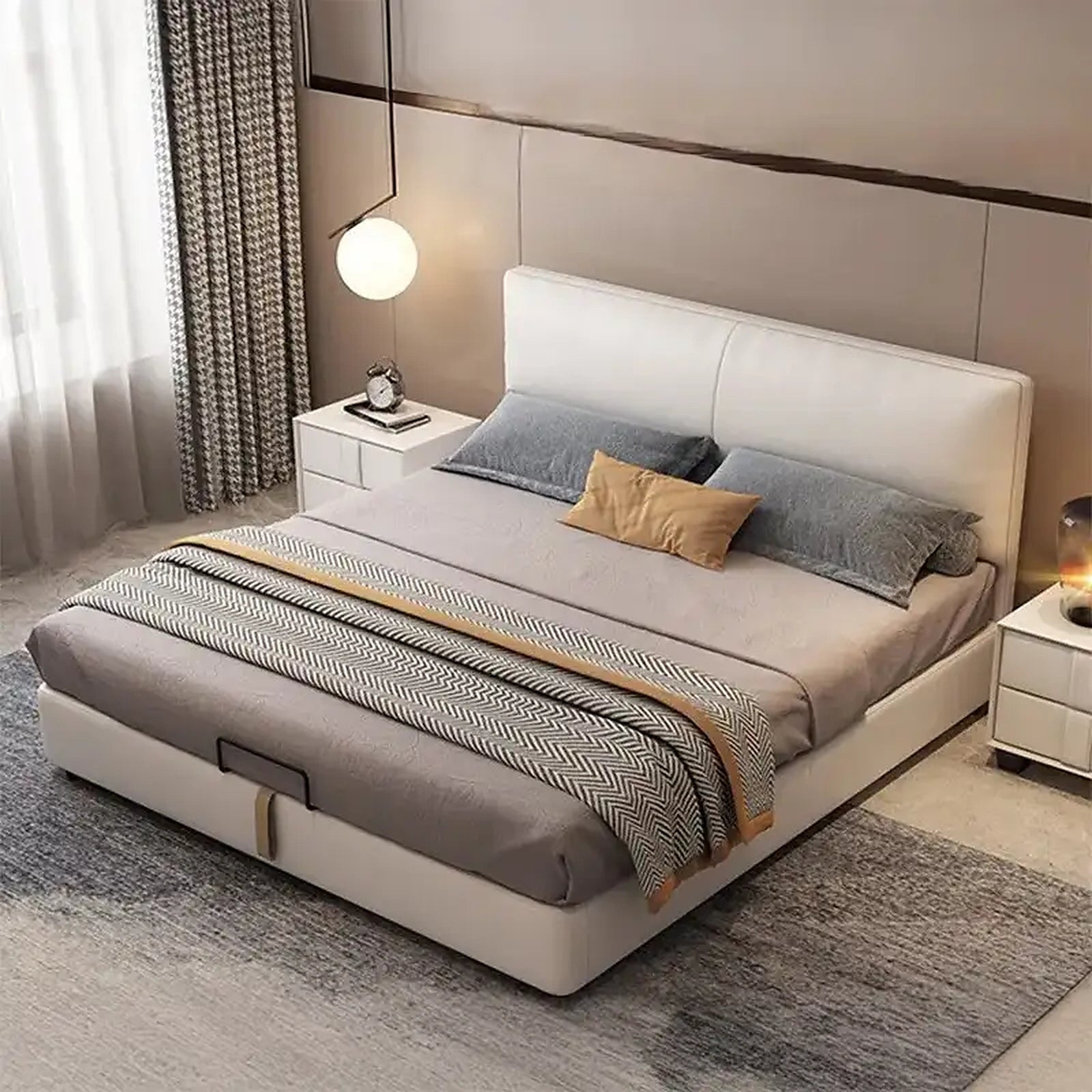 Athena upholstered bed Made to Order Custom Tailored