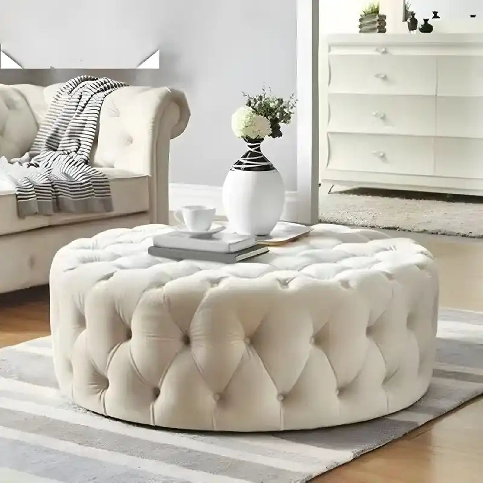 Nantes Ottoman Custom Tailored to Order