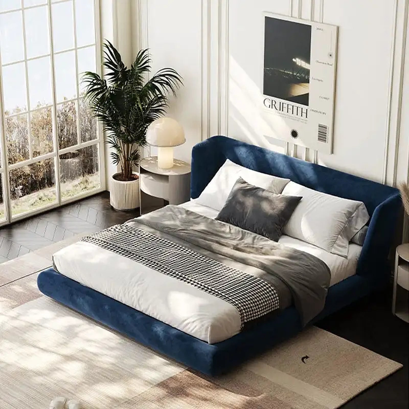 Clio upholstered bed Custom Designed to Order