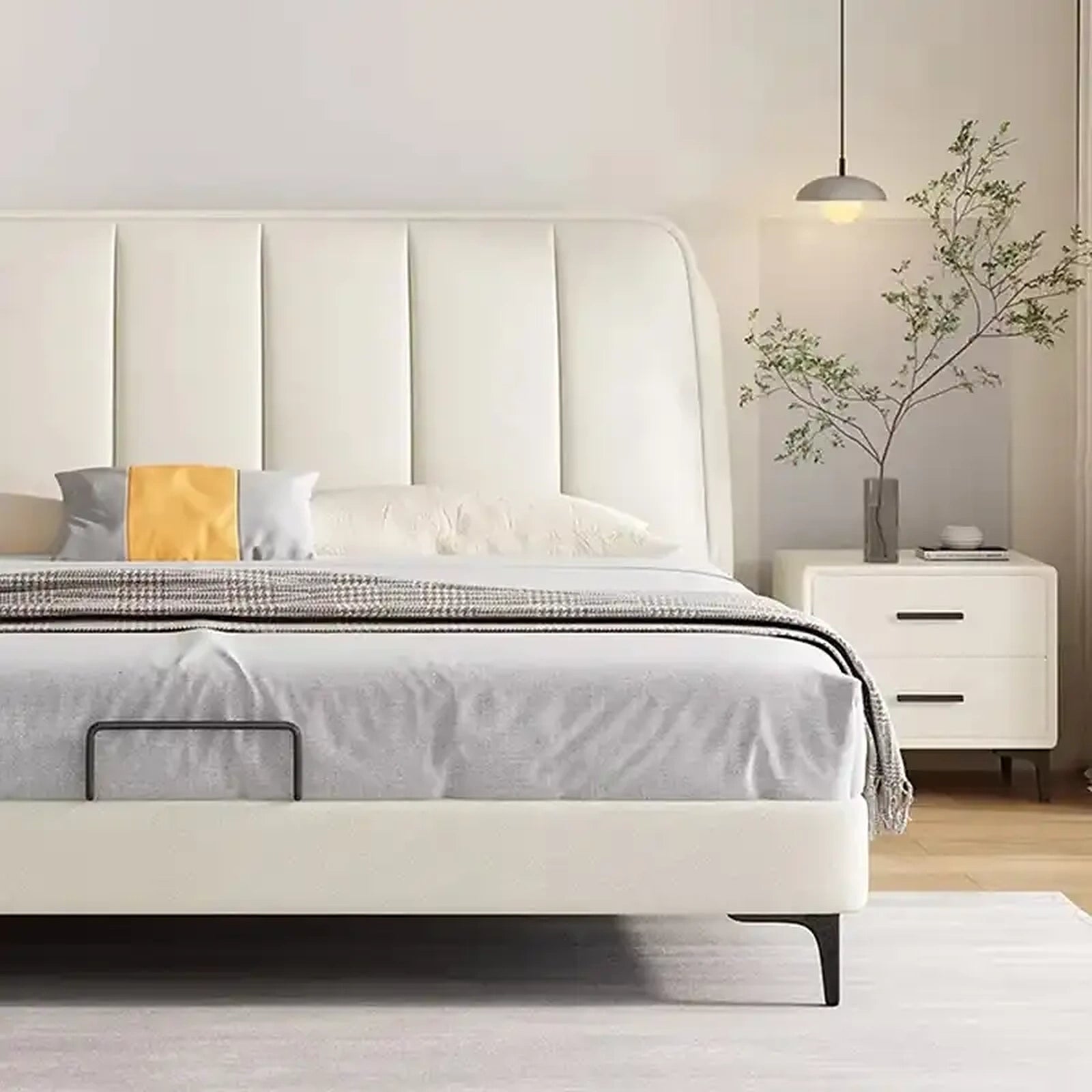 Elora upholstered bed Custom Tailored to Order