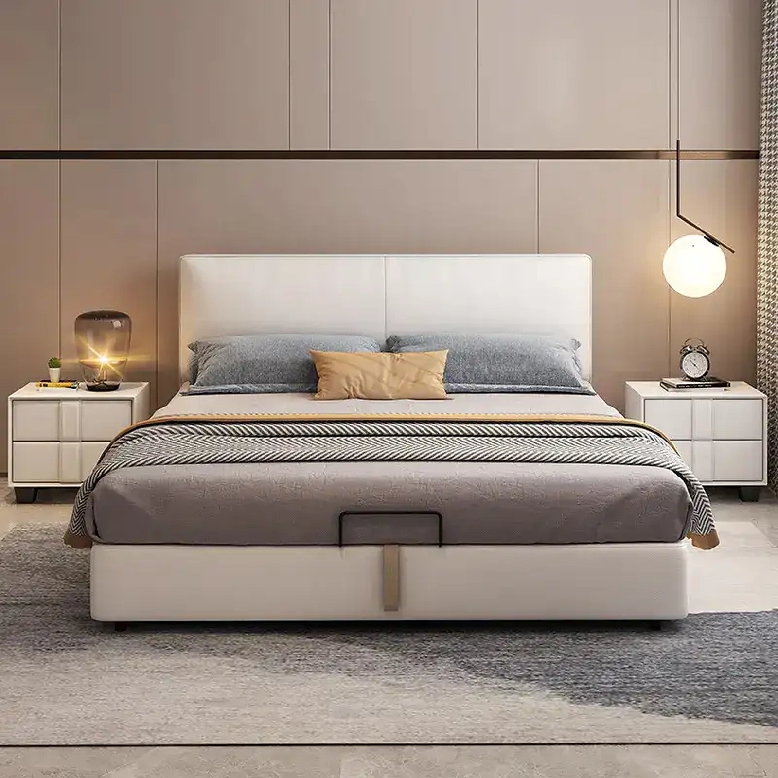 Athena upholstered bed Made to Order Custom Tailored