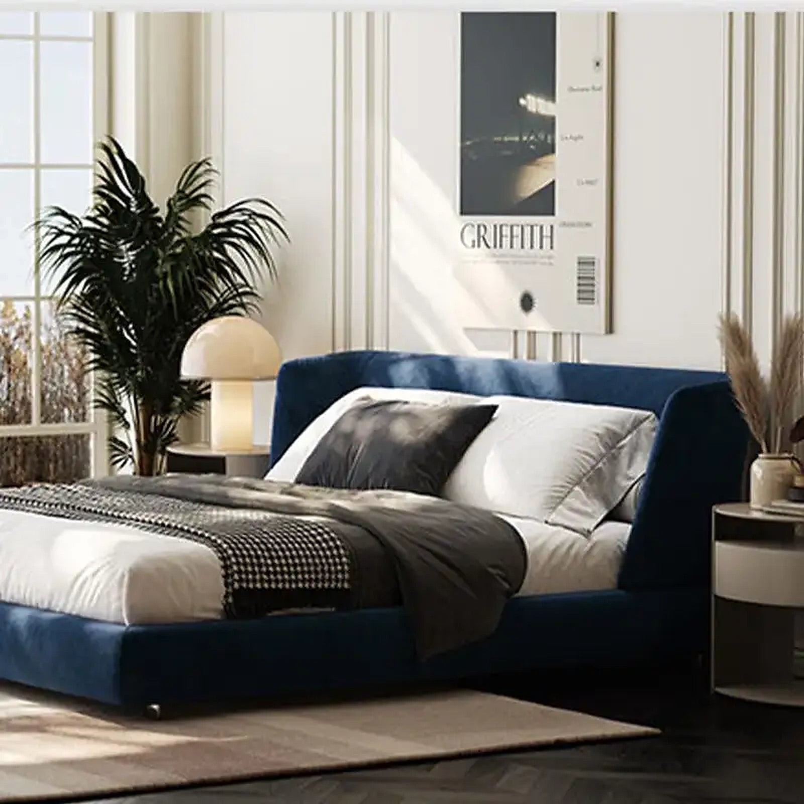 Clio upholstered bed Custom Designed to Order