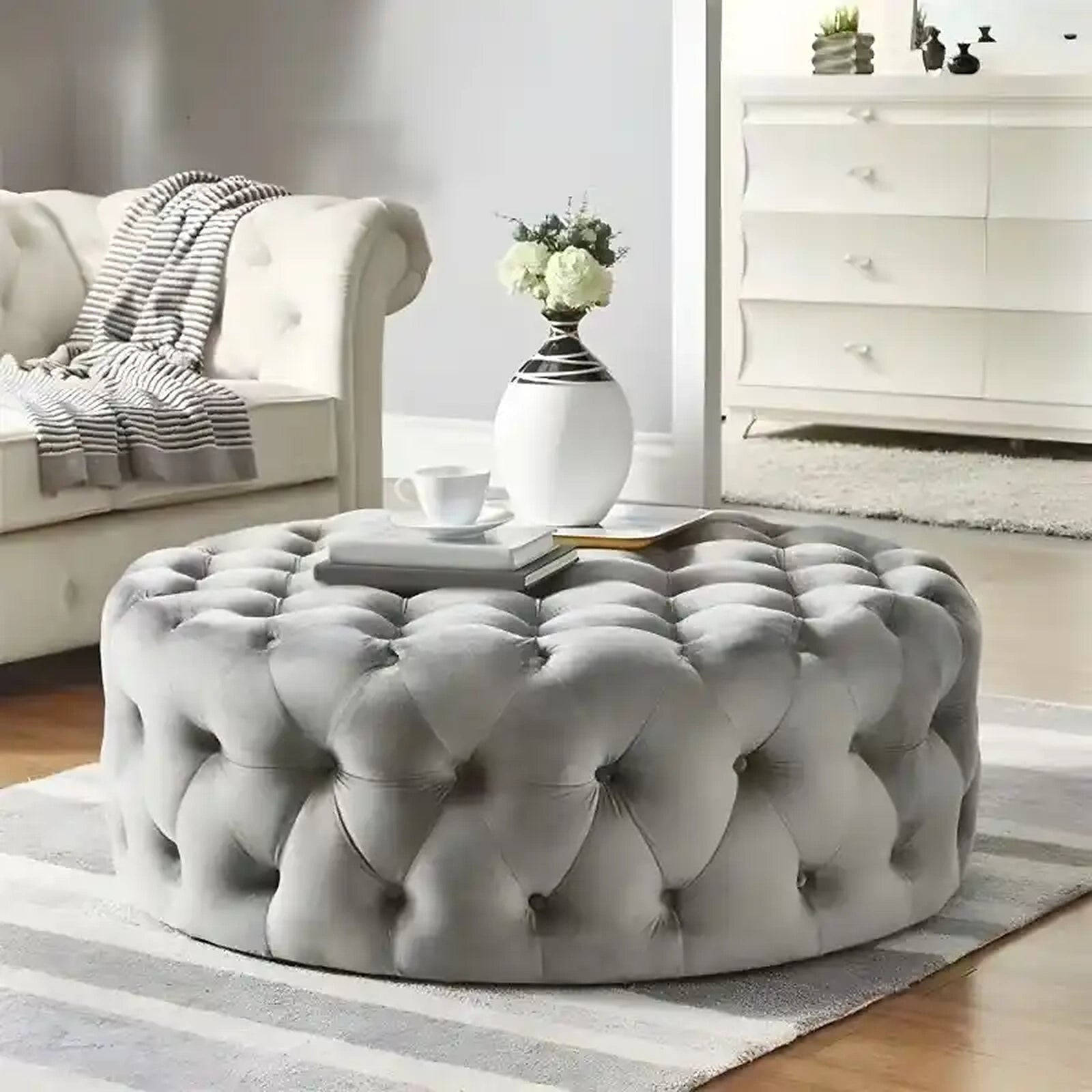 Nantes Ottoman Custom Tailored to Order