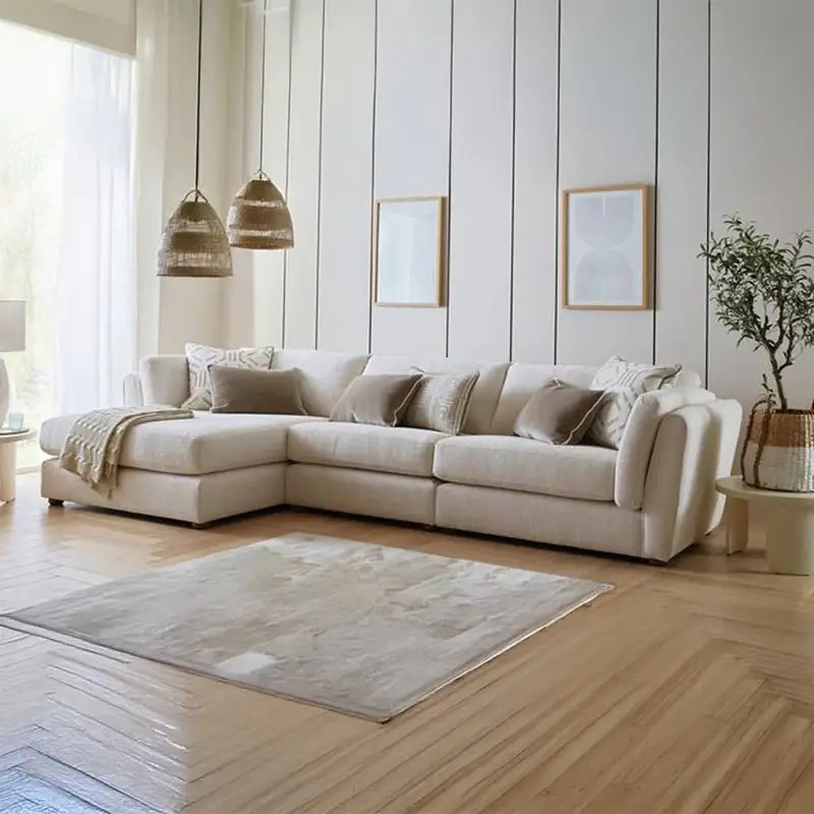 Cupid L Shape Sofa Set Custom Crafted to Order
