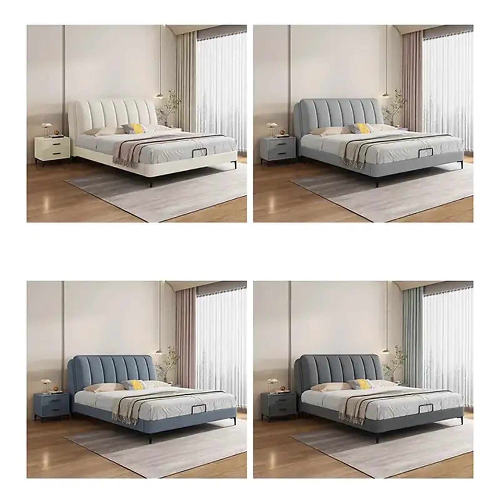 Elora upholstered bed Custom Tailored to Order