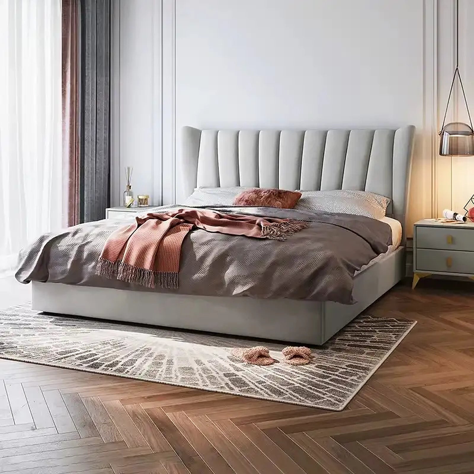 Dawn upholstered bed Made to Order Custom Designed