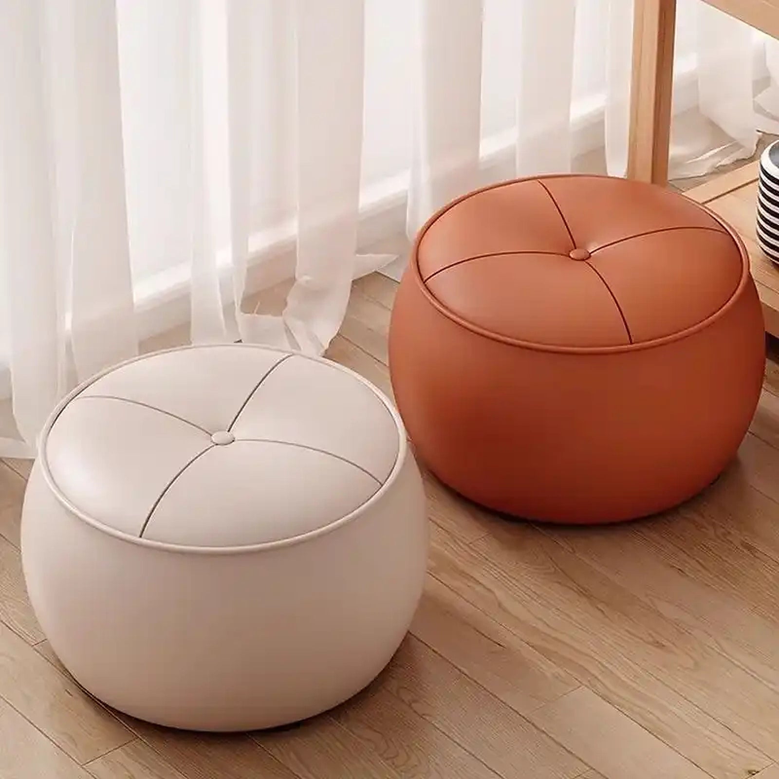Larch Ottoman Custom Crafted to Order