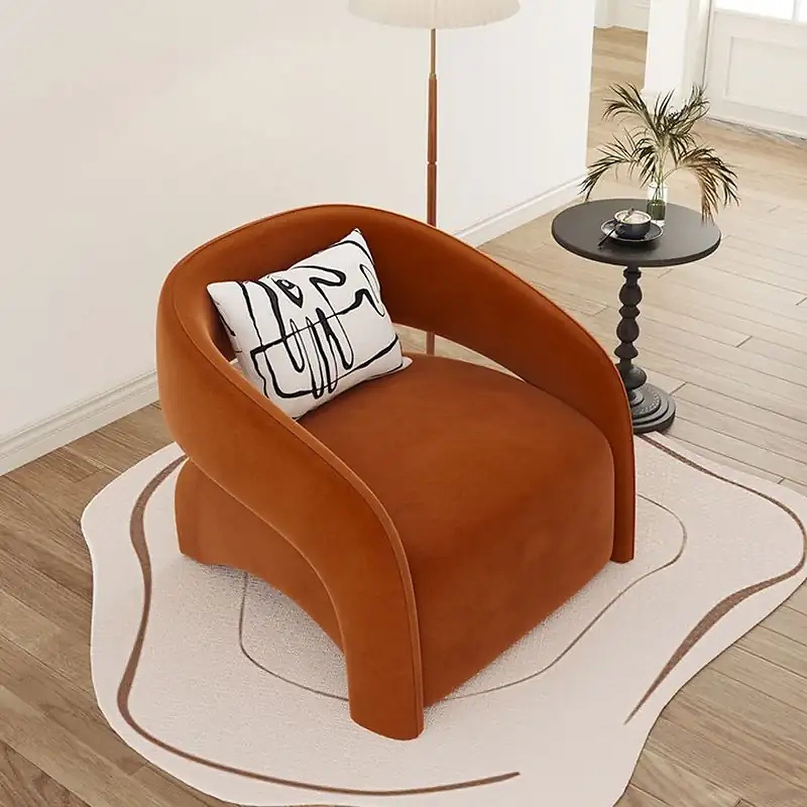 Lyra Arm Chair for Lounge Custom Tailored to Order