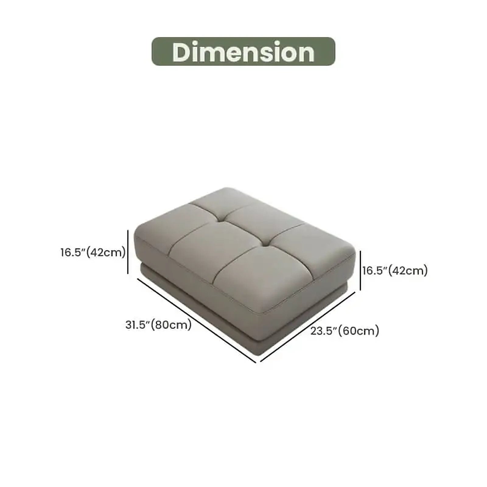 Terra Ottoman Made to Order Custom Crafted