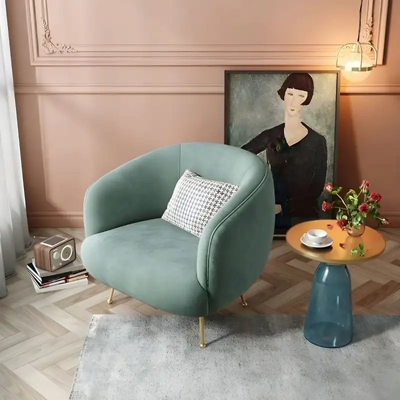 Beet Arm Chair for Lounge Custom Designed to Order