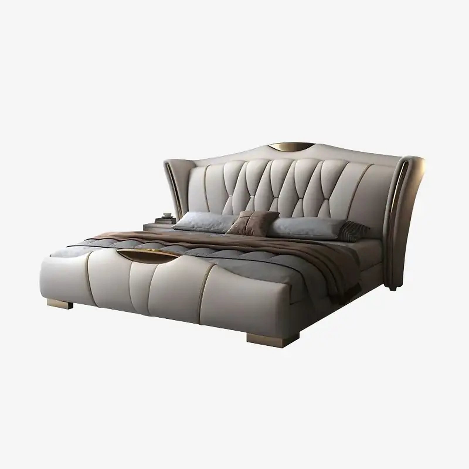 Spear upholstered bed Made to Order Custom Designed