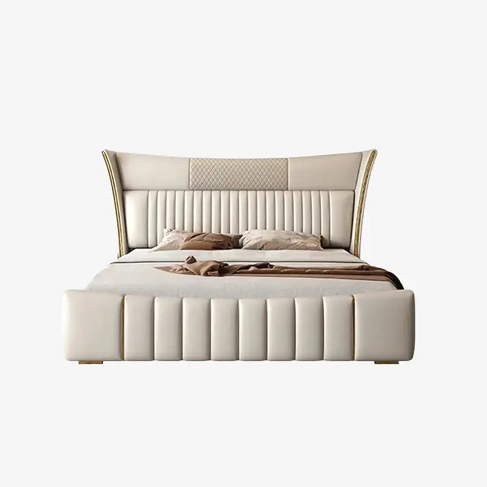 Shell upholstered bed Made to Order Custom Designed