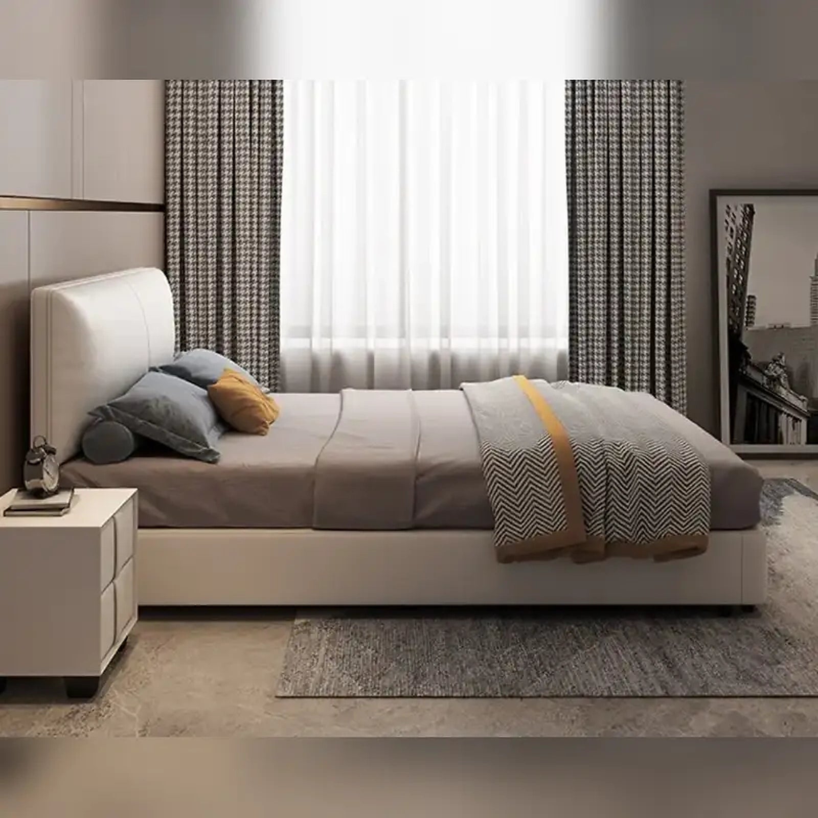 Athena upholstered bed Made to Order Custom Tailored