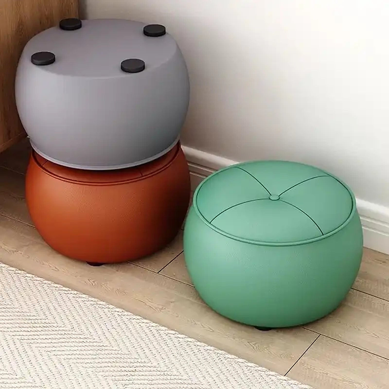 Larch Ottoman Custom Crafted to Order