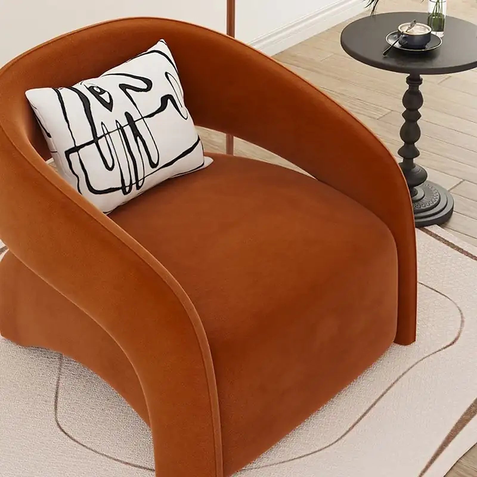 Lyra Arm Chair for Lounge Custom Tailored to Order
