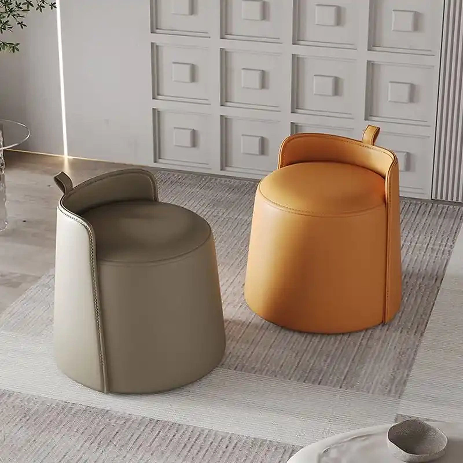 Dell Ottoman Stool Custom Tailored to Order