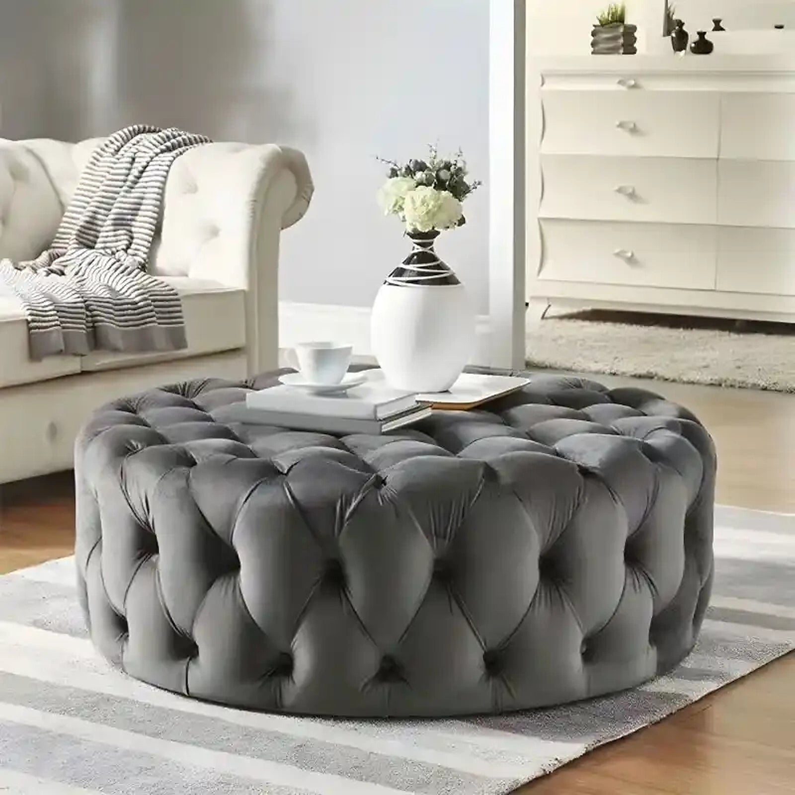 Nantes Ottoman Custom Tailored to Order