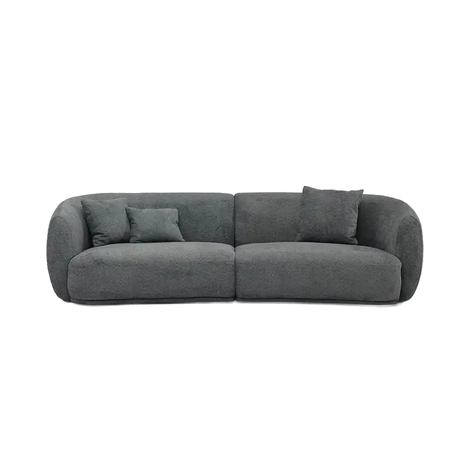 Revel Charcoal Grey 3 Seater Sofa Made to Order Custom Tailored