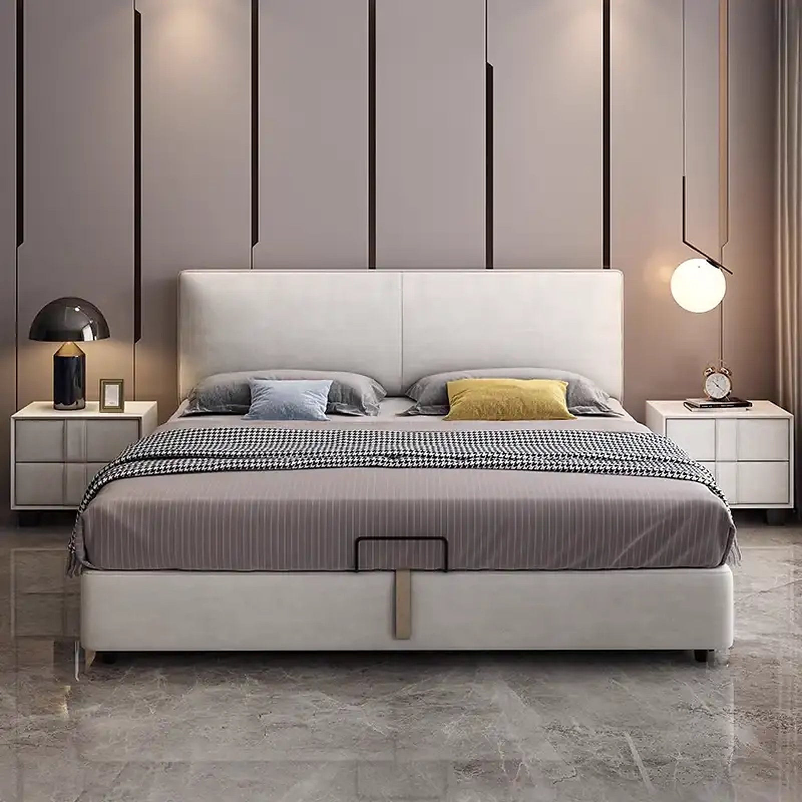 Athena upholstered bed Made to Order Custom Tailored