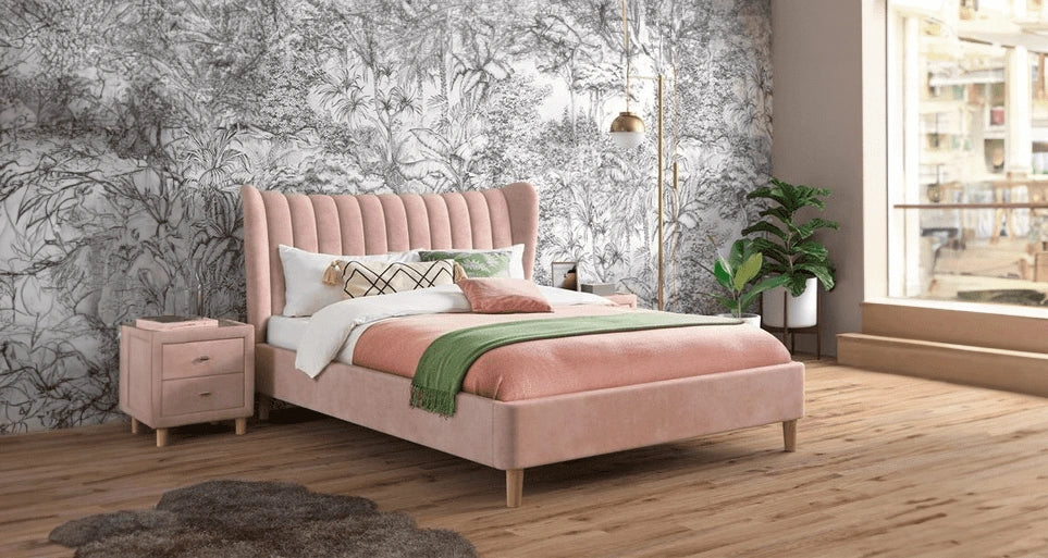 Callido upholstered bed Custom Crafted to Order